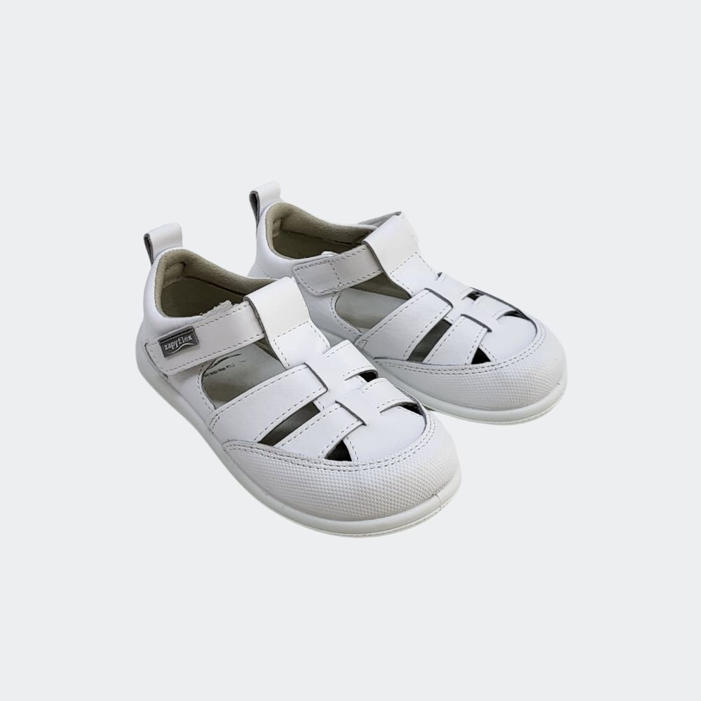 Sandalia Barefoot Tiras Blanca Zapy