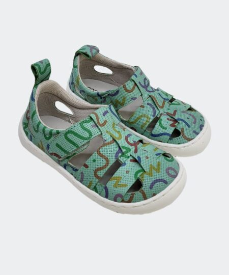 Sandalia Barefoot Verea Verde Coqueflex