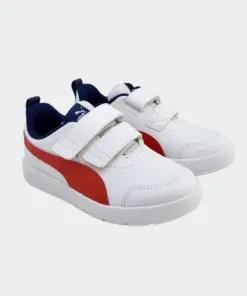 Deportiva Courtflex Blanco Rojo Puma