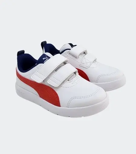 Deportiva Courtflex Blanco Rojo Puma