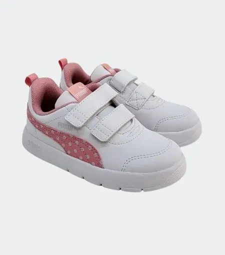 Deportiva Courtflex Blanco Rosa Puma