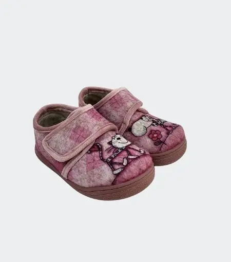 Zapatilla de Casa Barefoot Gato Rosa Zapy
