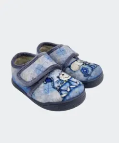 zapatilla de casa barefoot gato azul zapy
