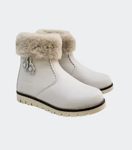 Bota Beige Flor Conguitos