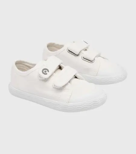 Zapatillas Lona Goflex Blanco Conguitos