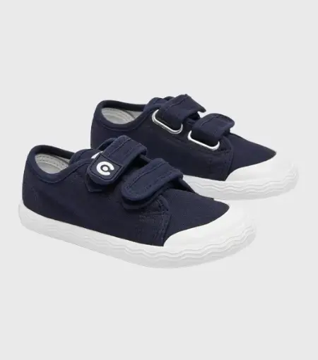 Zapatillas Lona Goflex Marino Conguitos