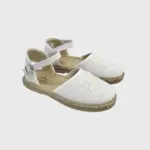 Esparteña Blanco Cinta Tul Vulpeques