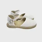 Esparteña Blanco Cinta Tul Vulpeques - Imagen 2