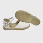 Esparteña Blanco Cinta Tul Vulpeques - Imagen 5