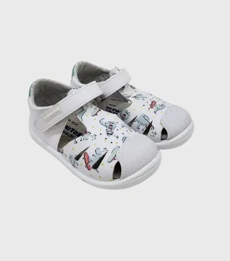 Sandalia Respetuosa Patinete Blanco Titanitos