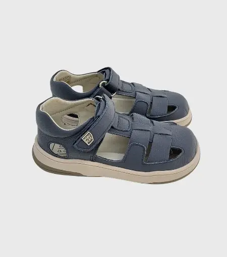 Inicio - Zapatería infantil y juvenil online sandalia respetuosa azul 4002 piruflex lado chikihuellas