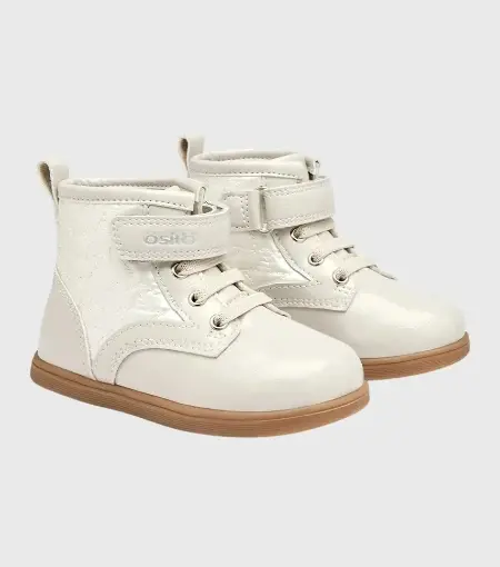 Bota Respetuosa Beige Acolchadas Conguitos