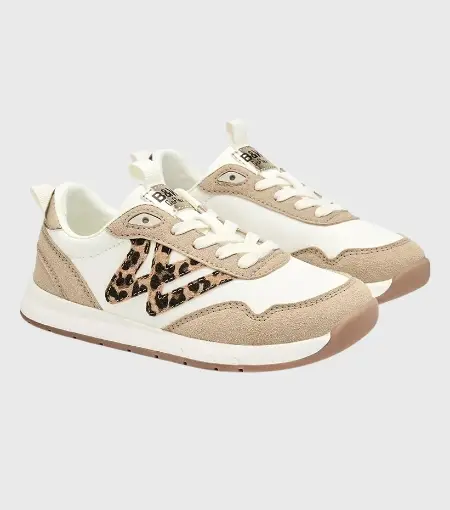 Deportiva Respetuosa Blanco y Leopardo Conguitos