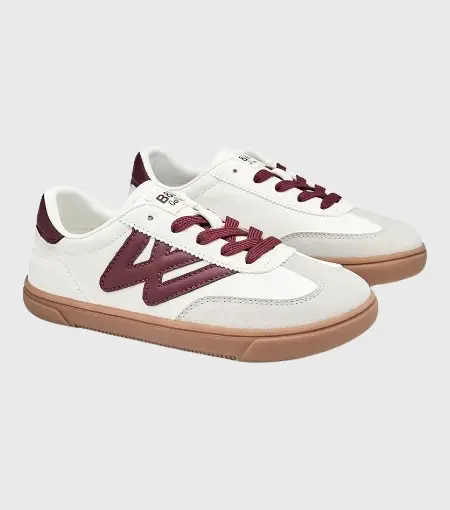 Zapatilla Barefoot Blanco y Rojo Conguitos