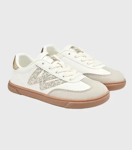 Zapatilla Respetuosa Glitter Dorado Conguitos