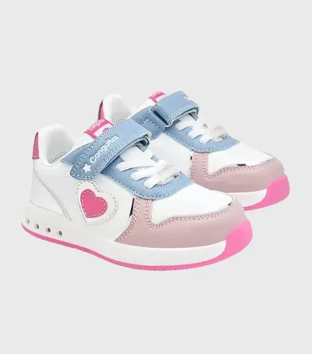 Zapatillas Barefoot Luces Corazon Conguitos