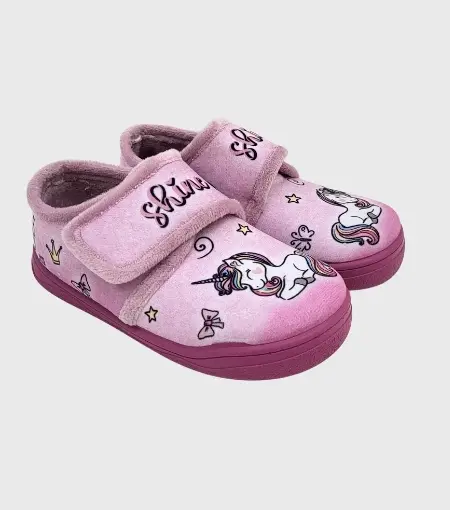 Zapatillas De Casa Barefoot Unicornio Malva Zapy